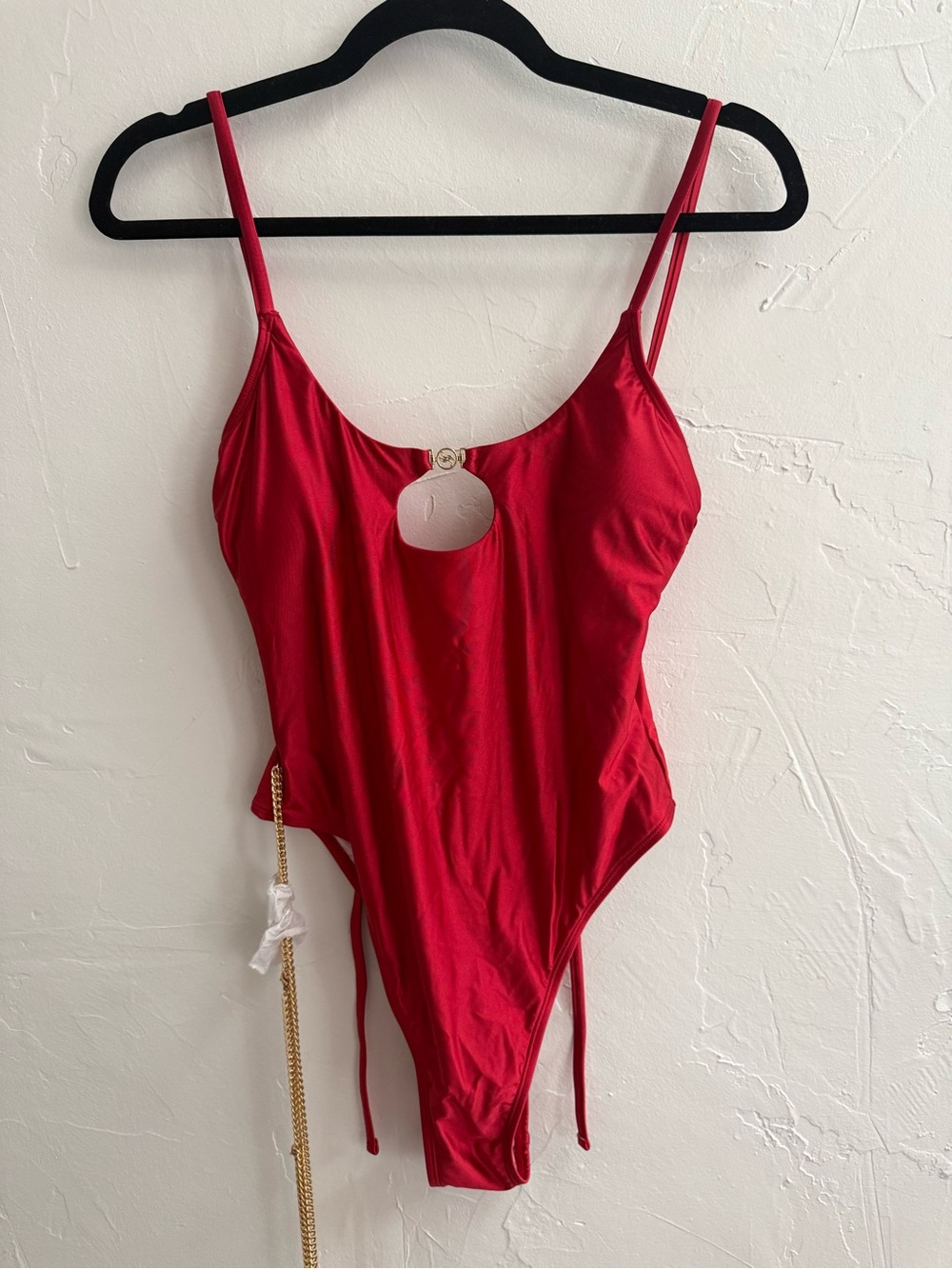 Cupshe Red Keyhole One-Piece Swimsuit